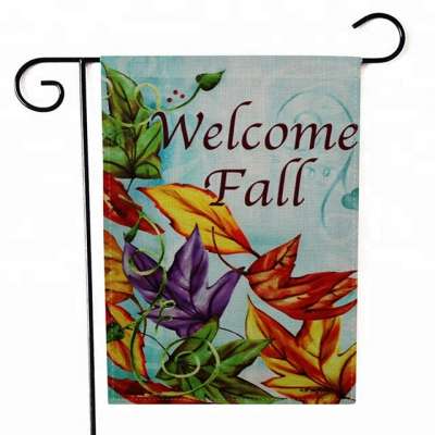 Custom cheap holiday decorative outdoor garden flags